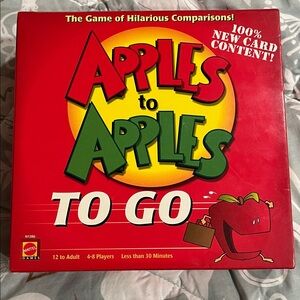 Mattel Apples to Apples To Go - Red and Green